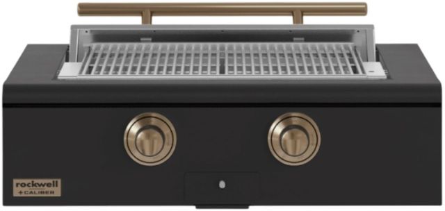 Caliber™ Rockwell 2-Burner Ultra Matte Black Built-In Liquid Propane Grill with Gold Hardware-0