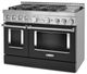 KitchenAid® 48" Imperial Black Smart Pro Style Gas Range with Griddle-2