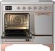Ilve® Majestic III 40" Stainless Steel Pro Style Induction Range with Solid Door and Copper Trim-3
