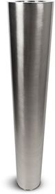 Le Present Satino Fluta Stainless Steel 55" Planter-0