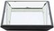 A & B Home Black/Clear Mirrored Wood Tray-2