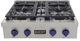 Kucht Professional KFX Series 30" Stainless Steel Propane Gas Range Top with Royal Blue Knobs-0