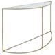 Sagebrook Home 30" Glass Top Console Table with Gold Frame-0