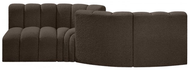 Meridian Furniture Arc 4-Piece Brown Sectional-2