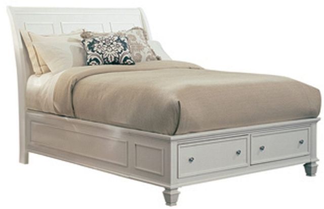 Coaster® Sandy Beach Whtie King Sleigh Headboard-1