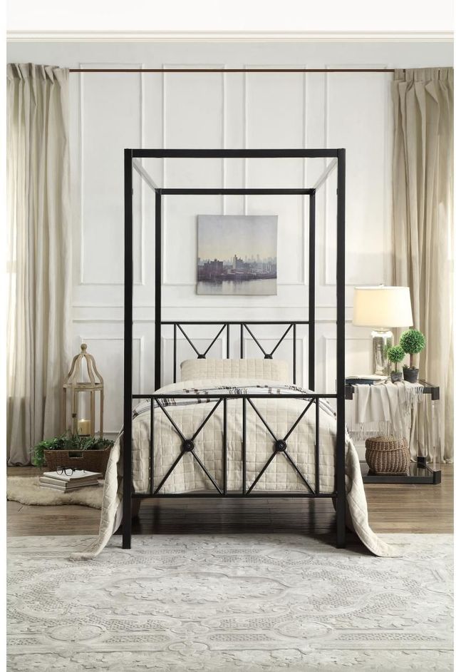 Mazin Furniture Rapa Twin Canopy Bed-3