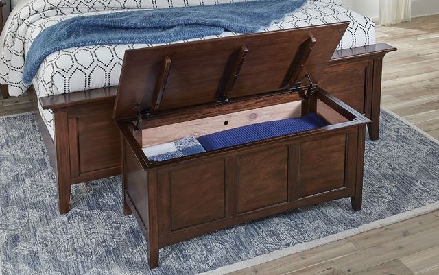 A-America® Westlake Cherry Brown Cedar Lined Blanket Trunk-1