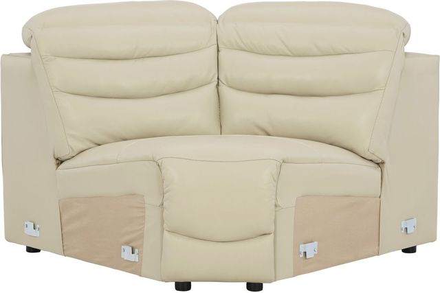 Signature Design by Ashley® Center Line 4-Piece Cream Power Reclining Sectional-2