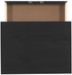 Linon Rudy Black Wide Rolling Storage Cart-5