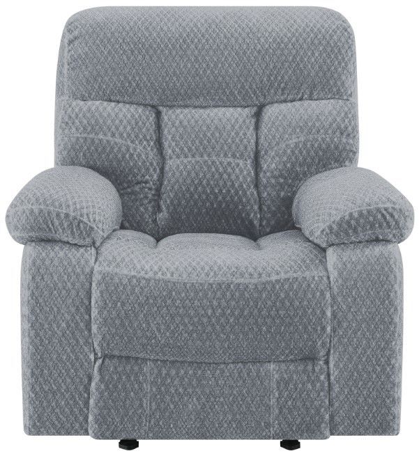 New Classic® Home Furnishings Bravo Stone Gray Manual Glider Recliner-1