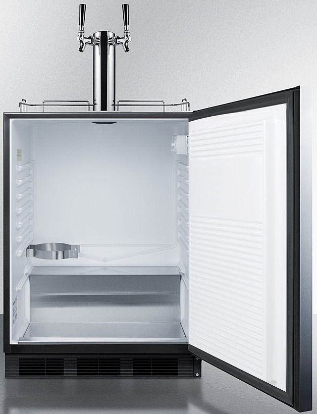 Summit® 5.5 Cu. Ft. Stainless Steel Beer Cooler/Kegerator-2