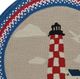 Capel Rugs Hyport Lighthouse Red 5' Round Throw Rug-1