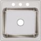 Elkay Lustertone® Classic Lustruous Satin 22" x 22" 3-Hole Single Bowl Drop-in Sink-1