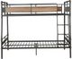 ACME Furniture Brantley II Dark Bronze/Sandy Black Full XL Over Queen Bunk Bed-3