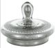 A & B Home Antique Silver Glass Jar with Lid-4