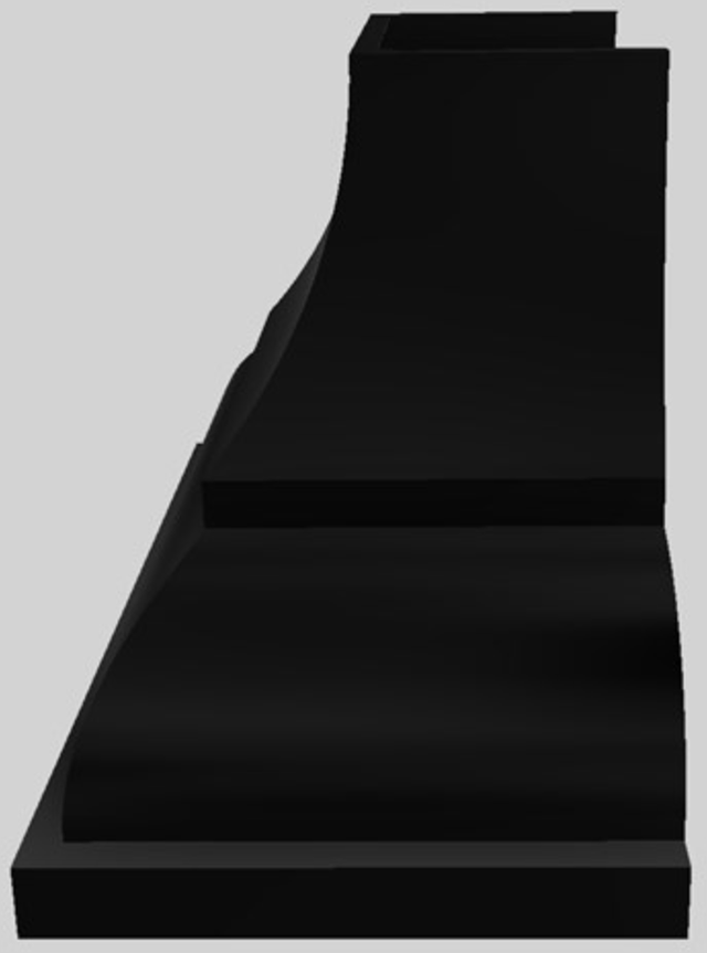 Vent-A-Hood® Designer Series 42" Black Wall Mounted Range Hood-1