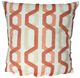 A & B Home Beige/Orange/White Cotton Throw Pillow-0
