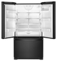 Whirlpool® 36 in. 20 Cu. Ft. Wide Counter Depth French Door Refrigerator-Black-1
