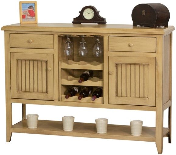 American Heartland Manufacturing Poplar Wine Buffet -1