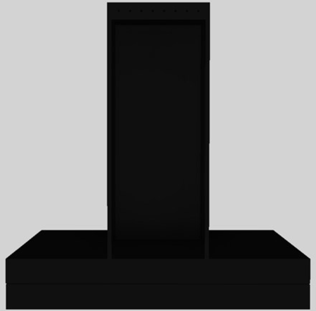 Vent-A-Hood® K Series 36" Black Contemporary Wall Mounted Range Hood-3