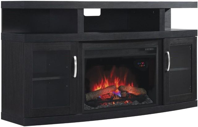 ClassicFlame® Cantilever Black TV Stand-0