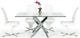 VIG Furniture Modrest Pyrite Chrome/Clear Modern Rectangular Dining Table-2