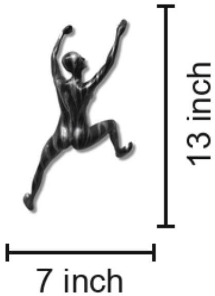 Classy Living Off the Wall Woman in Black and Silver Wall Art-1