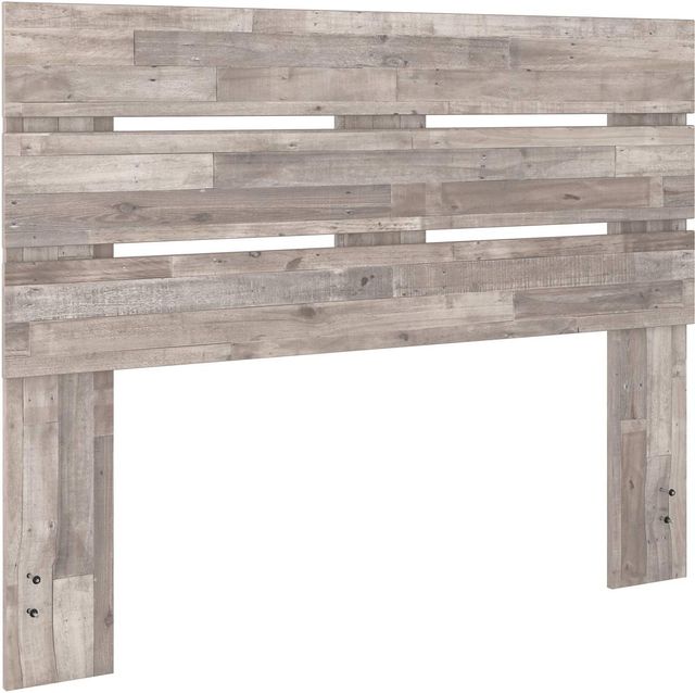 Signature Design by Ashley® Neilsville 2-Piece Whitewash Queen Panel Headboard Bed Set-1