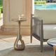 Uttermost® Tolstoy Antique Brass Metal Indoor-Outdoor Accent Table-1
