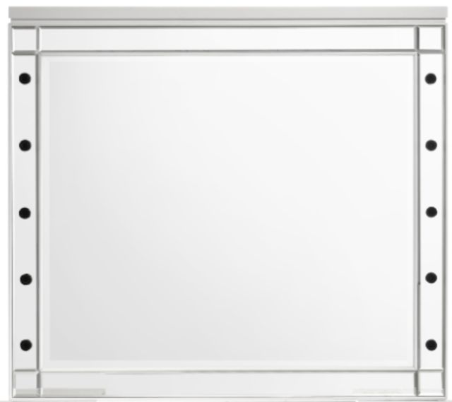 New Classic® Home Furnishings Valentino White Vanity Table Mirror-2