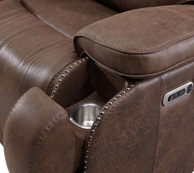 Elements International Atlantis Reclining Sofa
