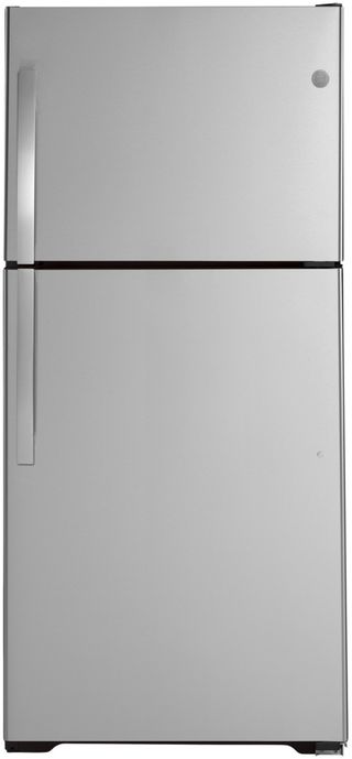 GE® 30" 19.2 Cu. Ft. Fingerprint Resistant Stainless Steel Top Freezer Refrigerator