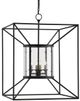 Currey & Company Ennis Black Bronze Lantern Chandelier-0