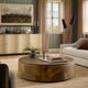 Four Hands Marlena Smoked American Oak Veneer 55" Coffee Table-1