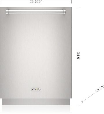 Cove® 24" Panel Ready ADA Height Top Control Built In Dishwasher-5