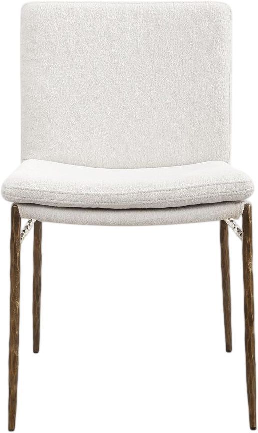 Uttermost® Ascend Aged Gold/White Dining Side Chair-3