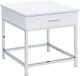 Elements International Adela White EndTable-1