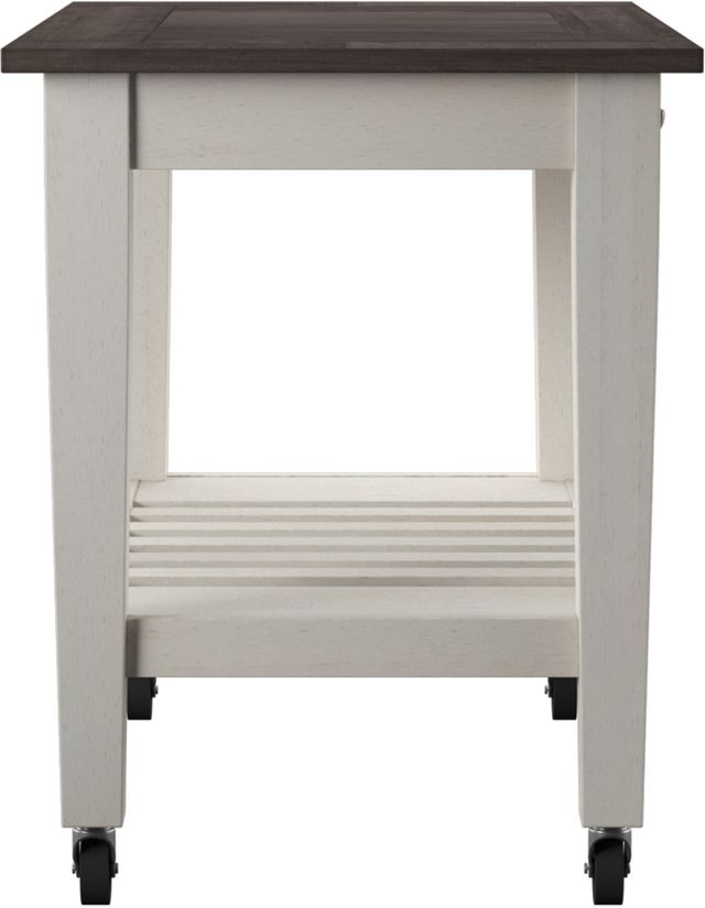 Steve Silver Co. Cayla Dark Oak/White Kitchen Cart-1