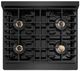 ZLINE Paramount 36" 5.2 cu. ft. Black Satin Stainless Steel Dual Fuel Range with 4 Burner DuoPro™ Cooktop and Electric Convection Oven-3