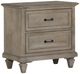 Magnussen Home® Lancaster Dovetail Gray 2-Drawer Nightstand-0