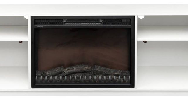 Mazin Furniture Amari Glossy White 70" TV Stand with Fireplace-3