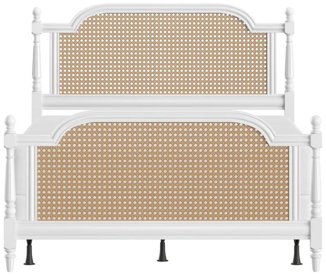 HH2 Home Melanie Classic White Queen Panel Bed without Frame-1