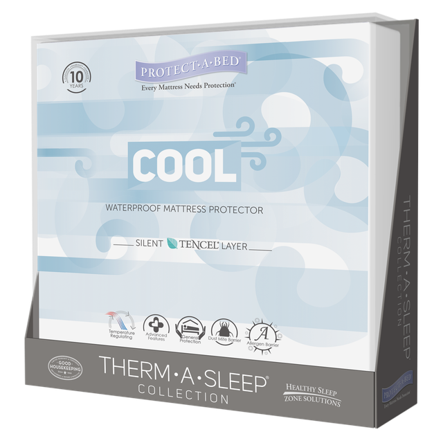 Protect-A-Bed® Therm-A-Sleep® White California King Mattress Protector-3