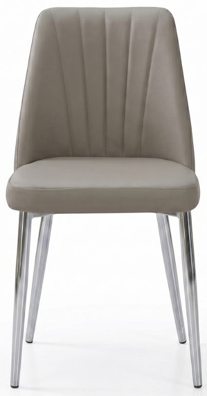 Cramco Jerry Chrome/Mocha Dining Side Chair-3