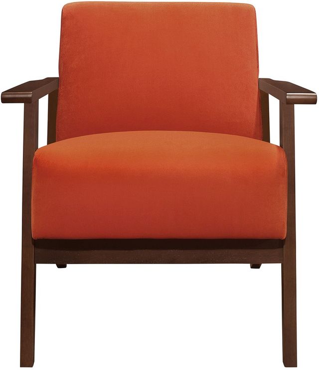 Mazin Furniture August Orange Upholstered Accent Chair-1