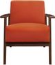 Mazin Furniture August Orange Upholstered Accent Chair-1