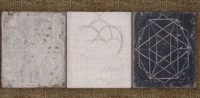 StyleCraft Tiles Beige/Black/Brown/Gray Wall Art-1