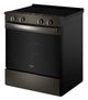 Whirlpool® 30" Black Stainless Steel Slide-In Electric Range with Air Cooking Technology-4