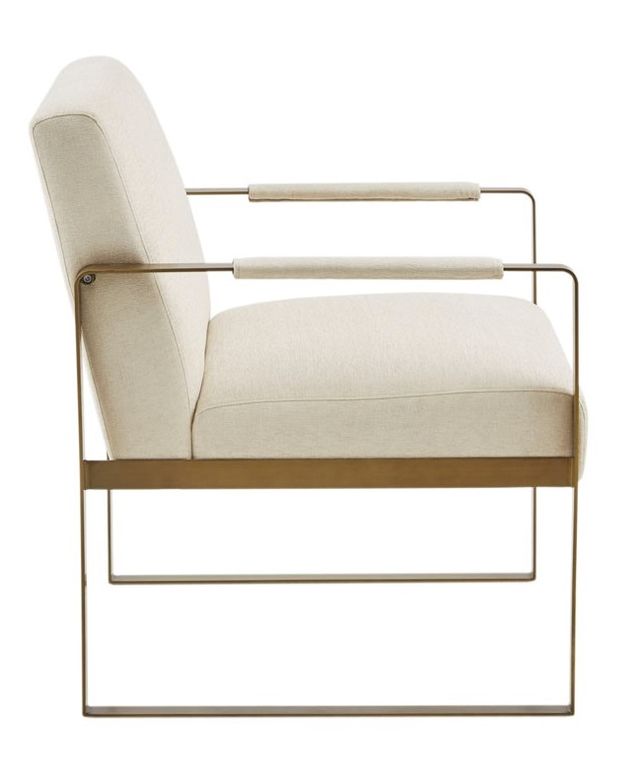 Olliix by Martha Stewart Jayco Cream Accent Chair-2