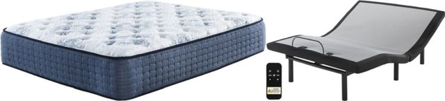 Sierra Sleep® by Ashley® Mt Dana 2-Piece Hybrid and Good Adjustable Queen Mattress Set-0